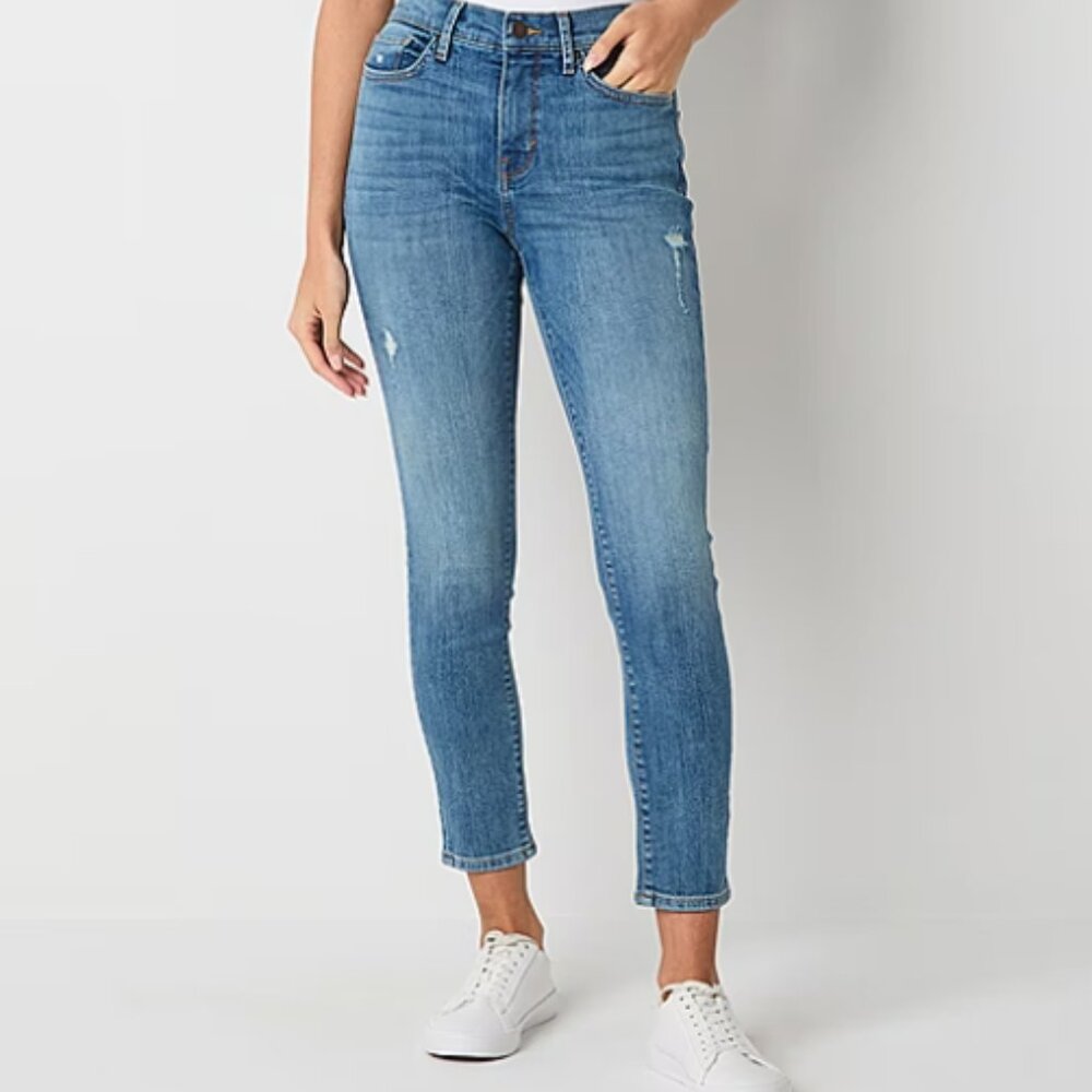 $5 CLOSET CLEAR OUT! High Rise Skinny Ankle Jeans, 29" Inseam, Sz 14T